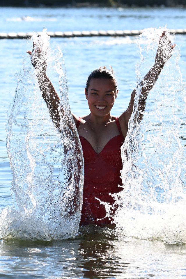 People in London have been enjoying the chance to get out into the sun