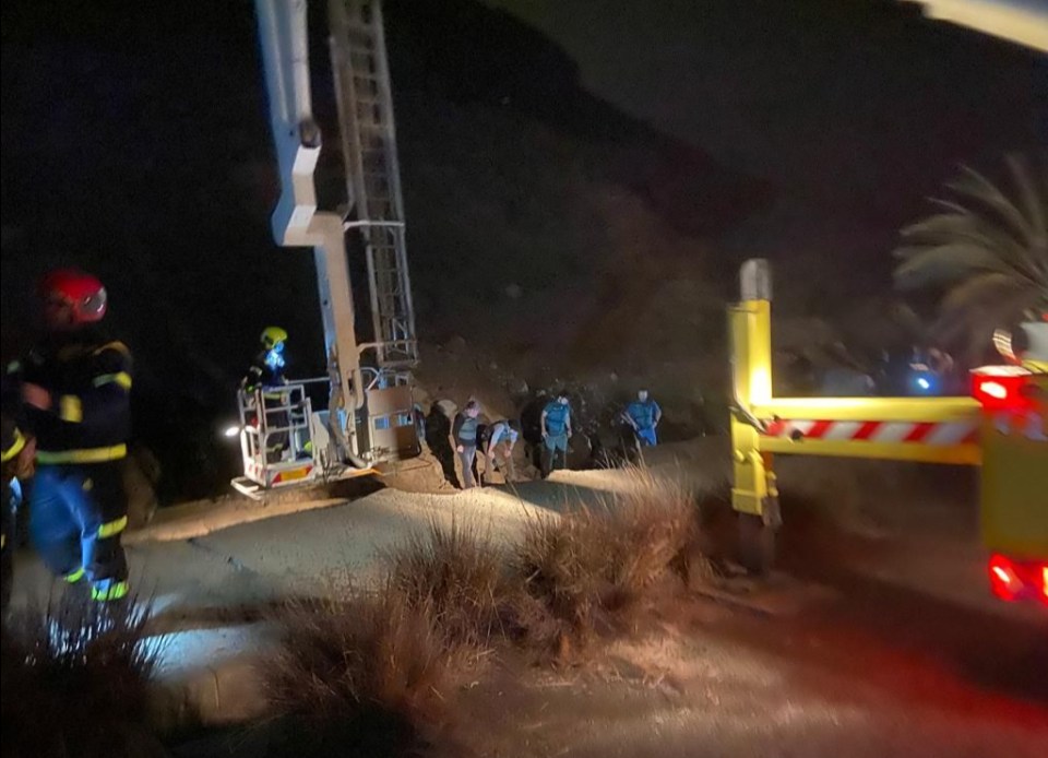Police are probing how the man's body ended up in the ravine
