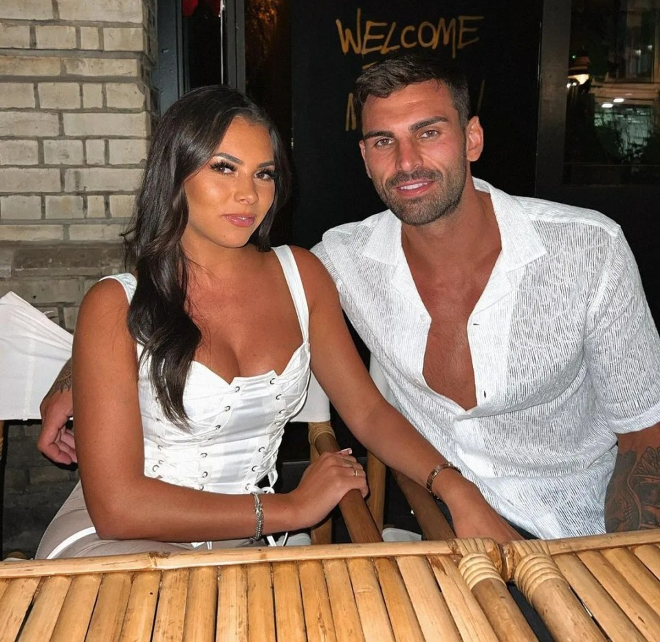 Paige and Adam coupled up in the villa this summer