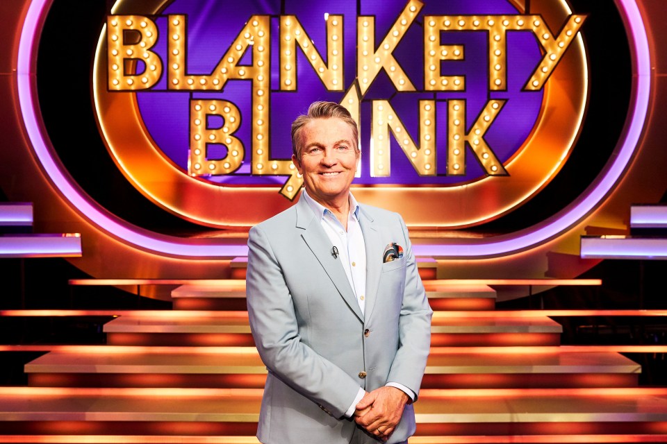Bradley's comedic personality has caused chaos on the set of Blankety Blank