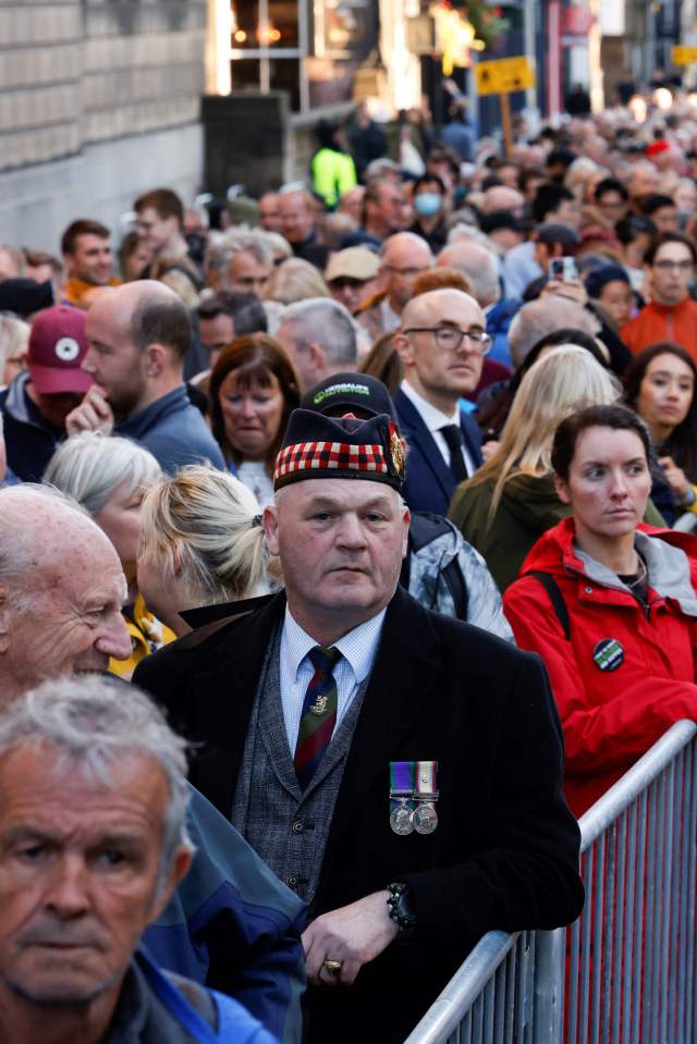 Thousands have been queueing outside waiting to pay respects