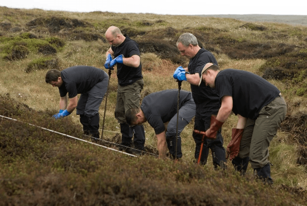 Officers previously trawl the area for clues