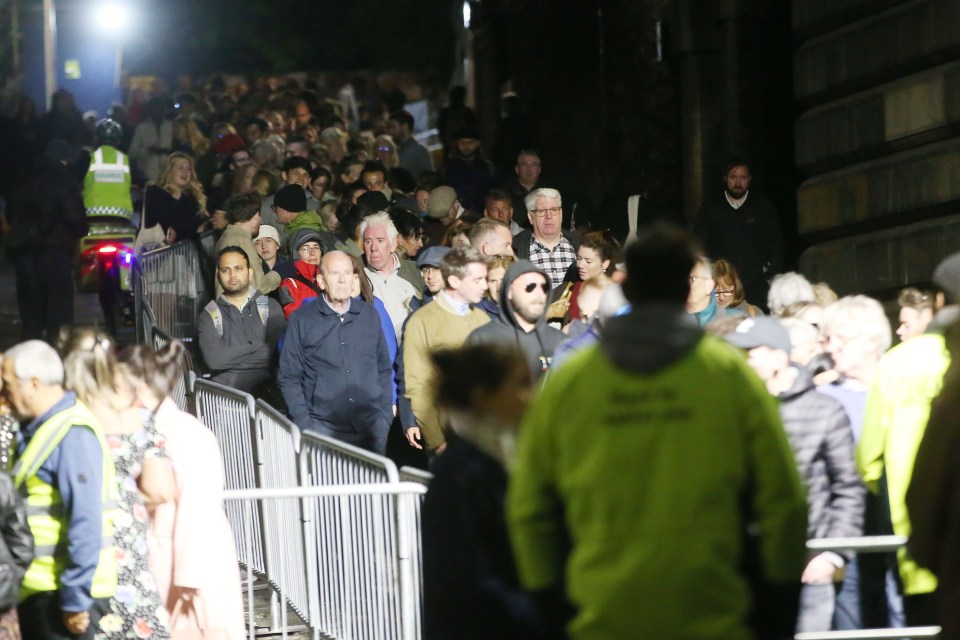 Some mourners were in line from 7am on Monday to file past The Queen's coffin