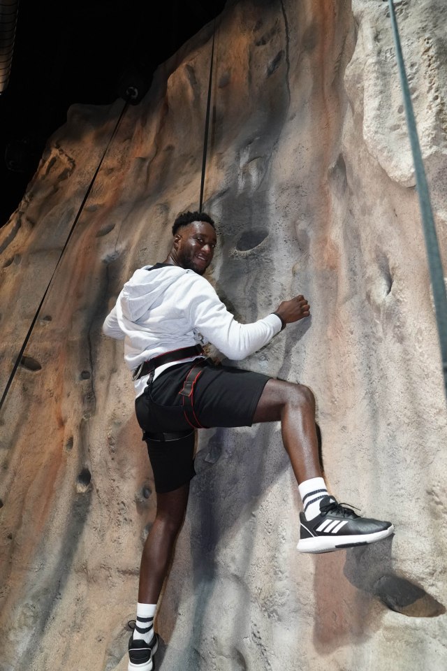 The climbing walls are inspired by some of the world’s most remarkable mountains