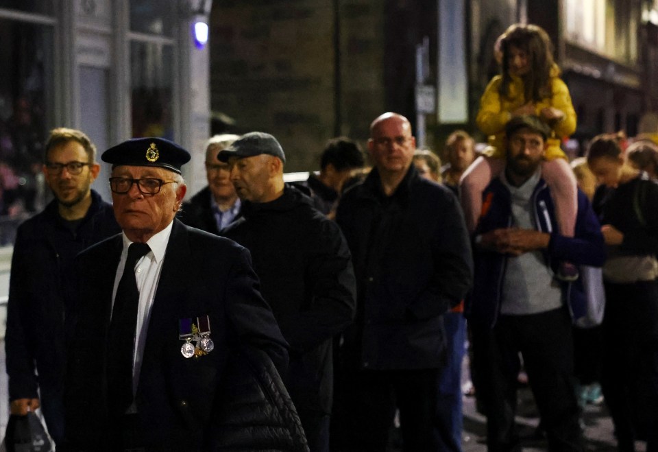 Thousands of mourners queued through the night to pay their final respects to The Queen at St Giles' Cathedral