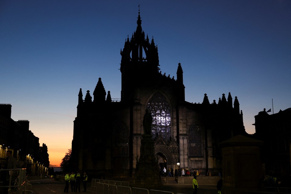 The Queen is lying-in-state at St Giles' Cathedral in Edinburgh, Scotland