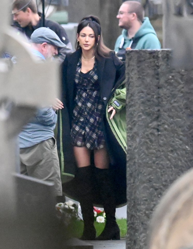 Michelle Keegan looked sensational filming new Brassic scenes