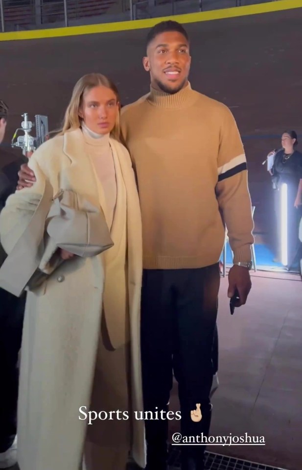 Schmidt met Anthony Joshua last month