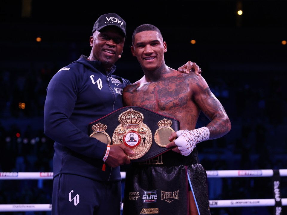 Nigel Benn pictured with his son Conor