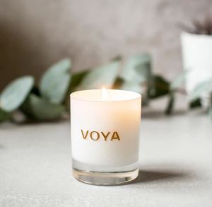 Lit VOYA candle.