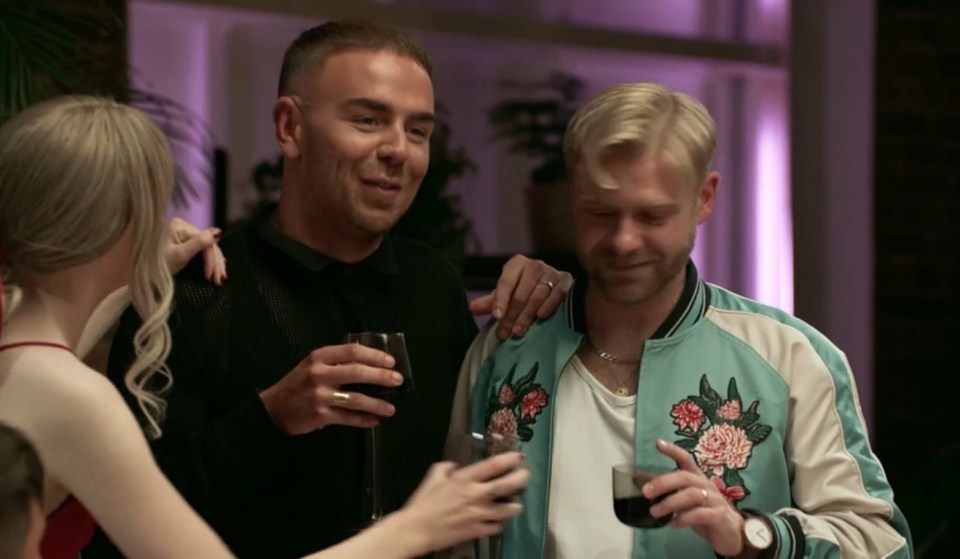 The pair broke the news to the rest of the couples in emotional scenes
