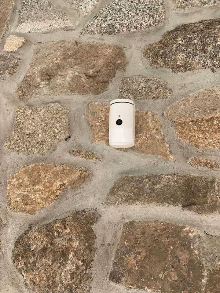 They discovered a hidden camera on the wall of the property