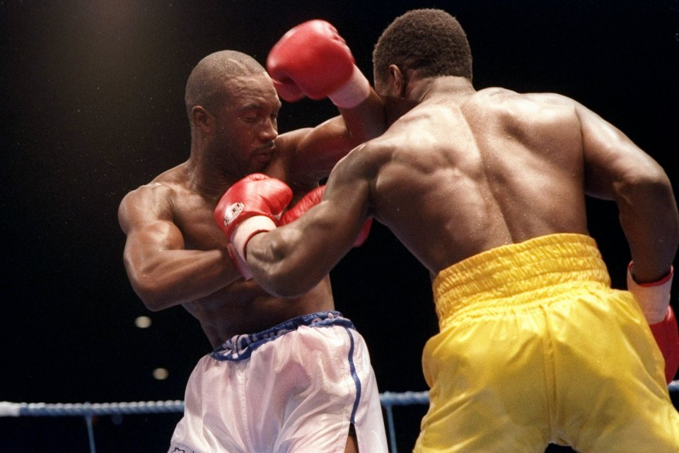 Nigel Benn and Chris Eubank during their 1993 rematch