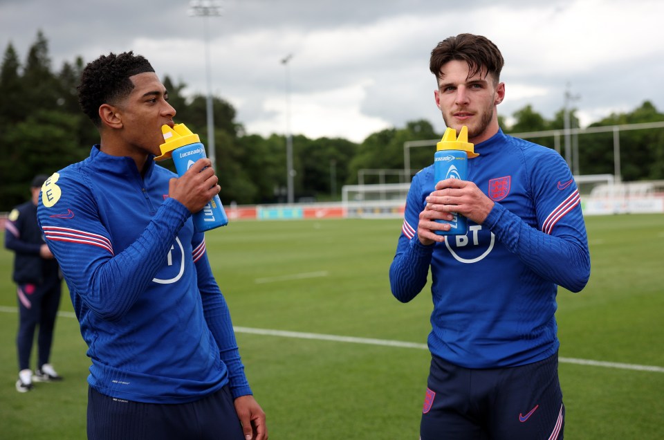 Jude Bellingham and Declan Rice were not around the England fold yet in 2018