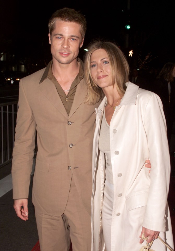 Jennifer pictured with her ex-husband Brad Pitt