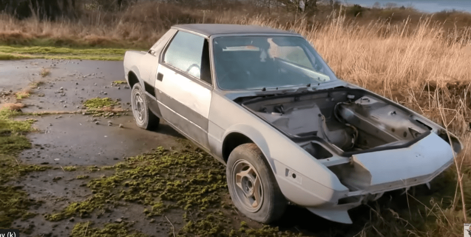 The Fiat X19 is extremely rare but this one has been forgotten long ago