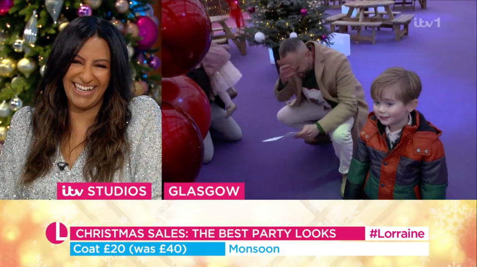 Host Ranvir Singh was in hysterics at the chaos