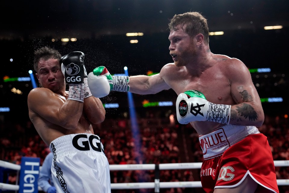 Canelo Alvarez received the biggest "on-field" earnings in 2022 at £70m