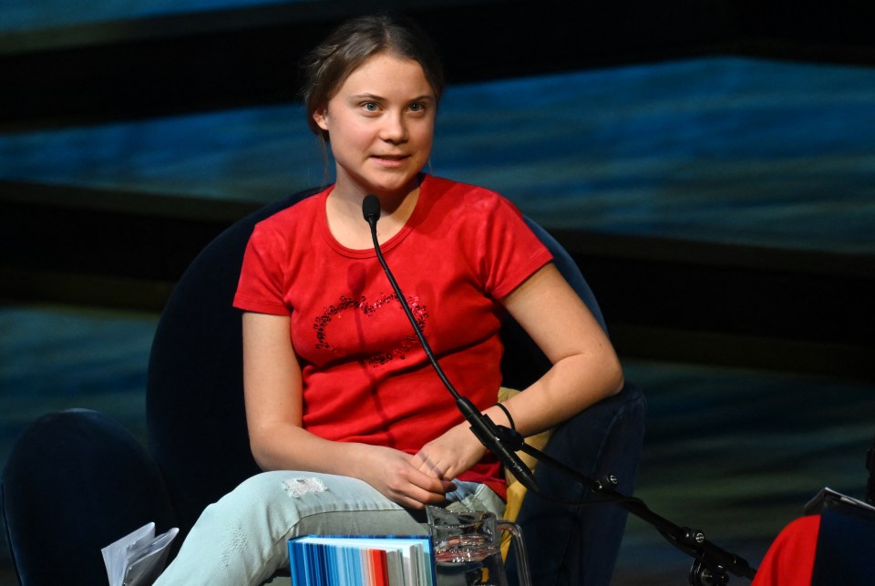 He has been engaged in a war of words with eco-warrior teen Greta Thunberg