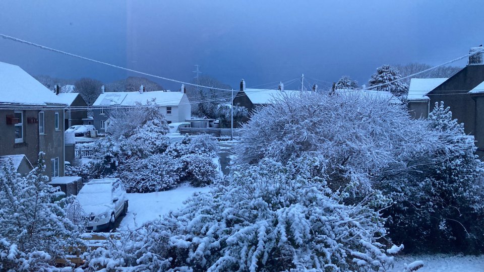 Pupils in Cornwall, and other parts of the UK, have been told to spend the day at home and keep warm