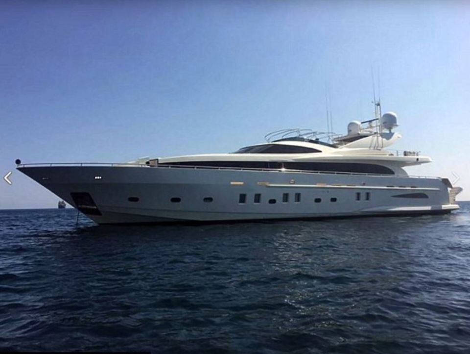 His 121ft long yacht known as the St Vitamin