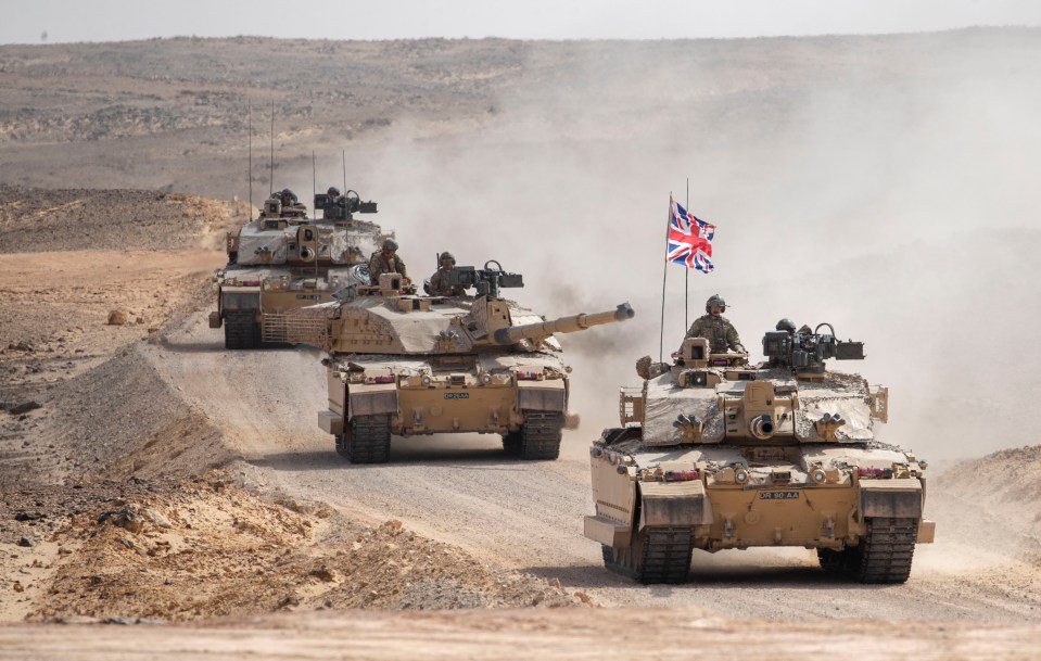 A group of four Challenger 2 tanks will be delivered to Eastern Europe