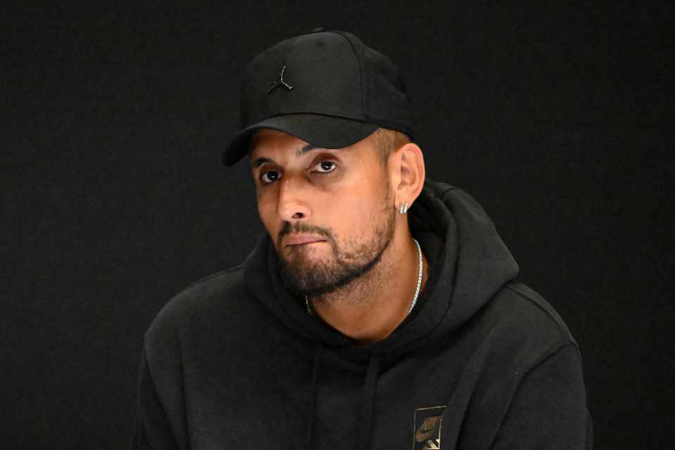 Nick Kyrgios was forced to withdraw from on the opening day of the Aussie Open