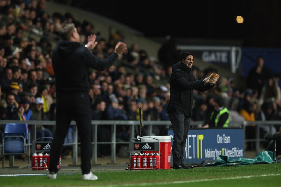 Mikel Arteta produced another eye-catching display on the touchline - even with Arsenal 3-0 up
