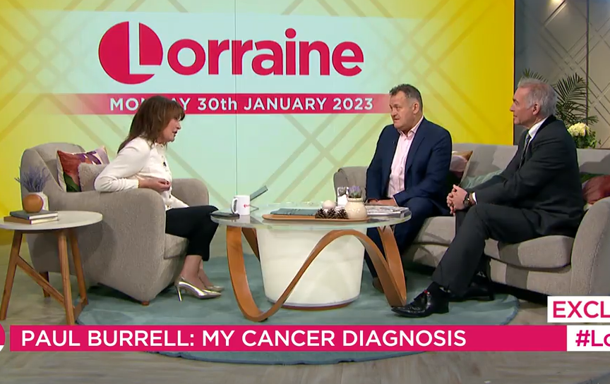 Lorraine Kelly and Dr Hilary Jones with Paul on today's show