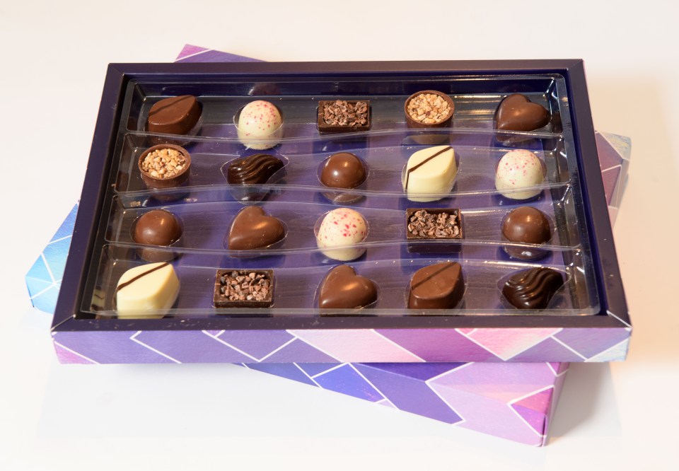 There's a lack of romance in the packaging of this Luxury Belgian Collection