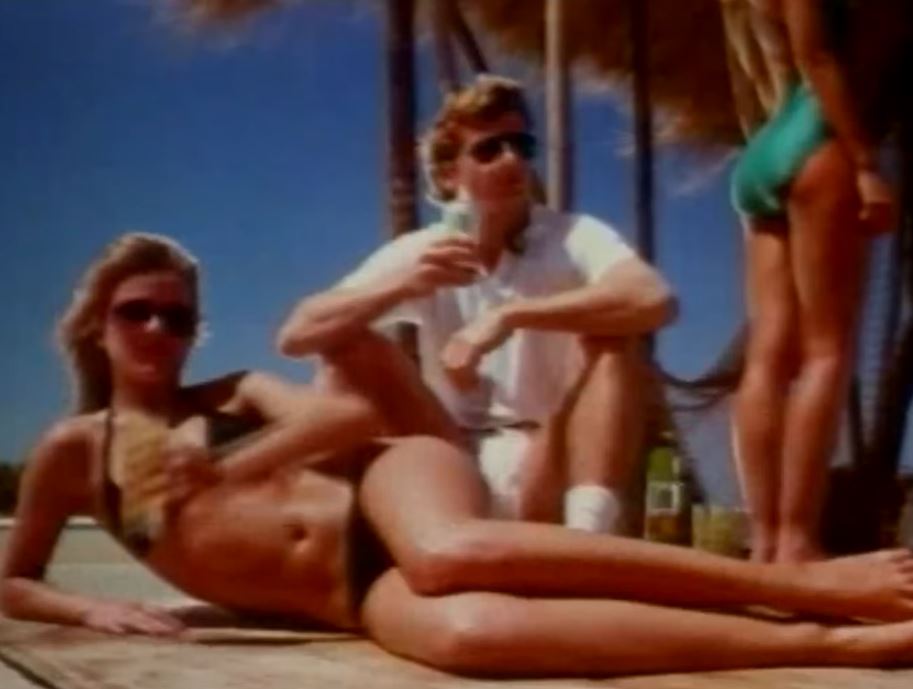 Reggae music blasts in the background as grinning girls in bikinis sup Lilt in the adverts