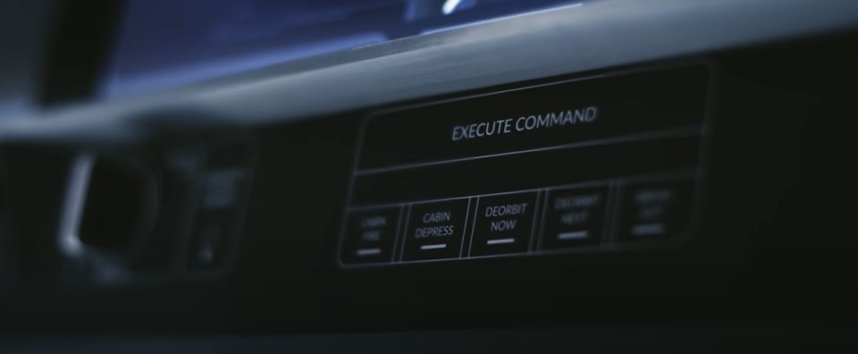 Part of the Dragon Capsule's control panel