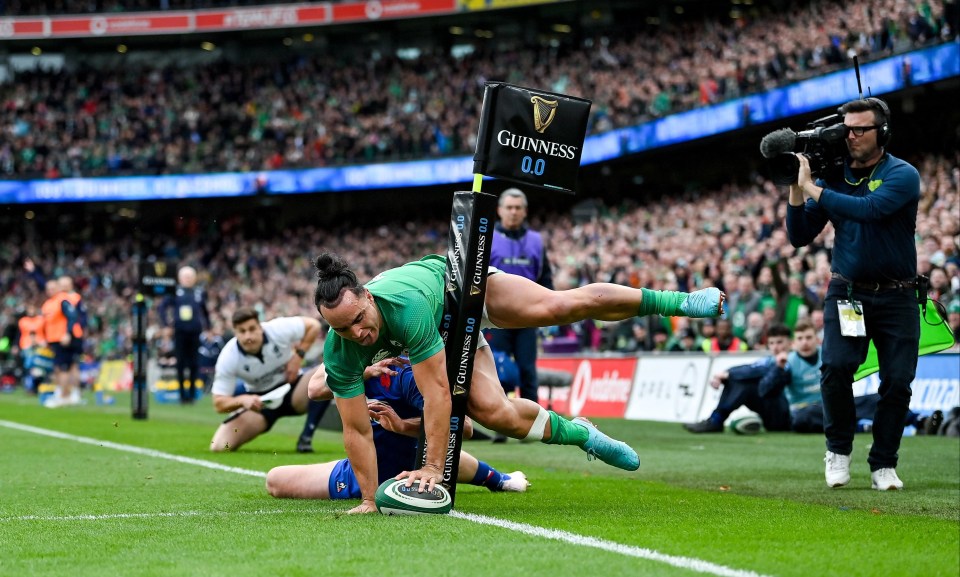 James Lowe scored an incredible try for the hosts