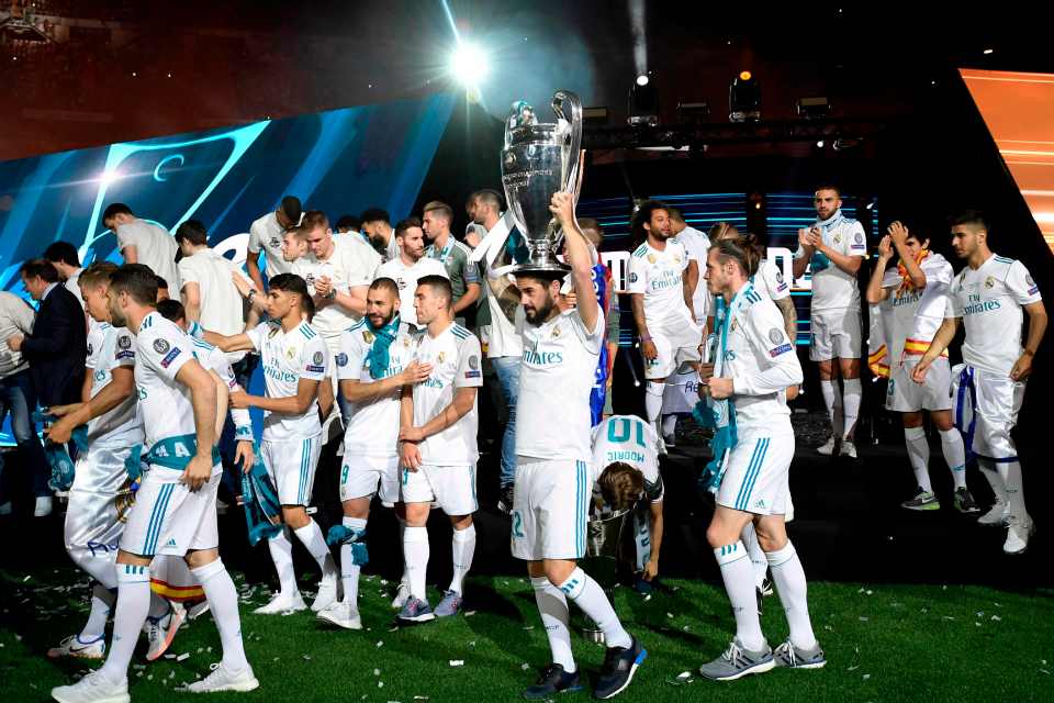 Isco won four Champions League crowns with Real Madrid during his nine-year stay