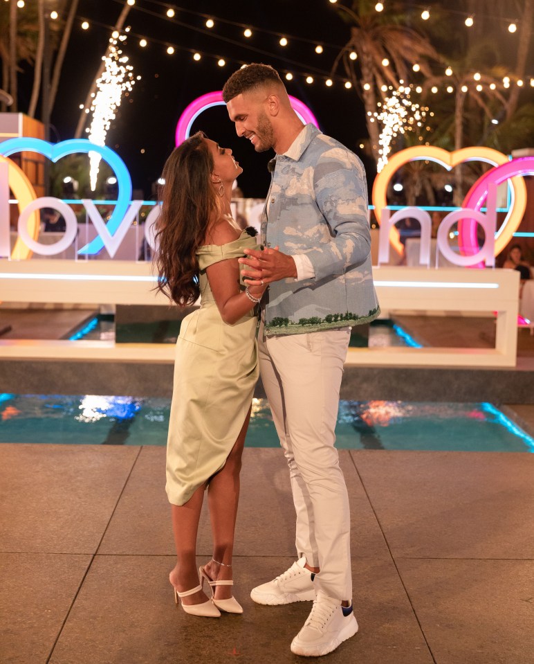 The pair admitted they plan to spend their £50k winnings on a holiday as the effort starts outside the villa