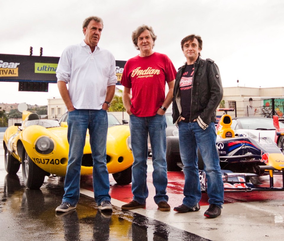 Richard with co-stars Jeremy Clarkson and James May in 2011