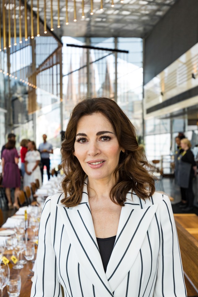 (AUSTRALIA OUT) English cook and food writer, Nigella Lawson, attends a book signing and lunch at the Melbourne restaurant, Taxi Kitchen, during her tour of Australia, January 24, 2018. (Photo by Scott McNaughton/The Age via Getty Images)