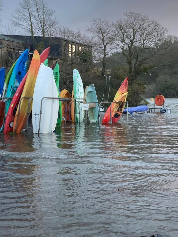 The local coastguard shared snaps of the flooding online