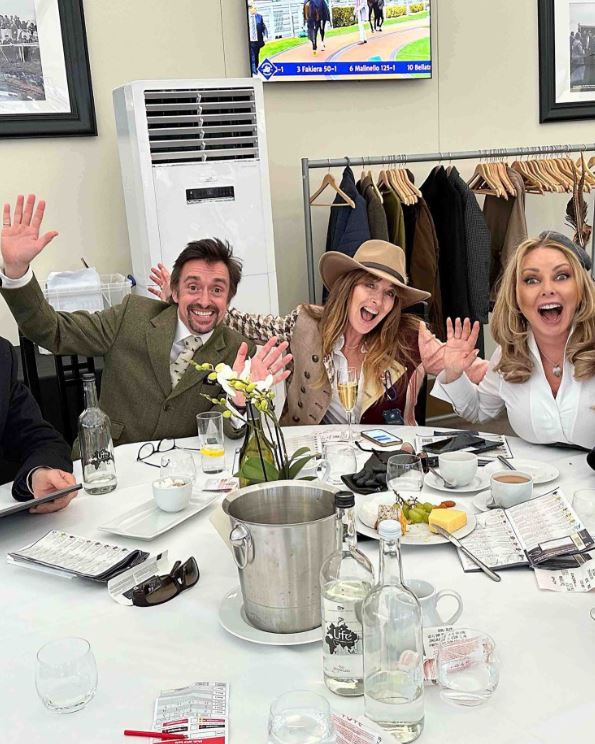 Richard Hammond with wife Mindy and pal Carol Vorderman