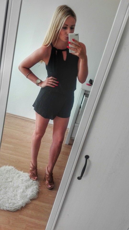 The model would wear mini dresses and heels to meet clients