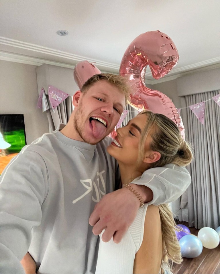 Aaron Ramsdale and fiancé Georgina Irwin , , taken from Georgina's instagram - http://www.instagram.com/georginamay_/?hl=en