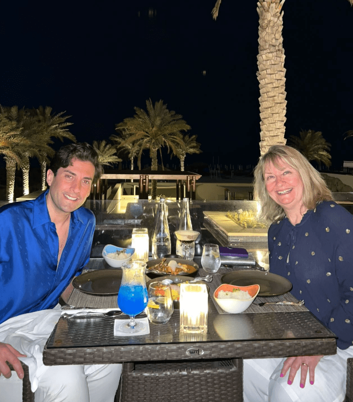 James 'Arg' Argent treated his mum to a luxury break in the UAE