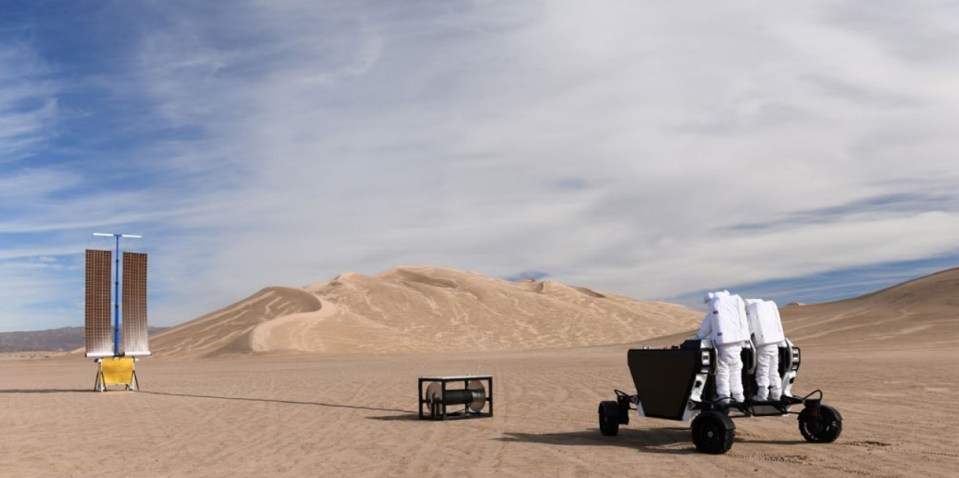 The rover has been tested in the Californian desert