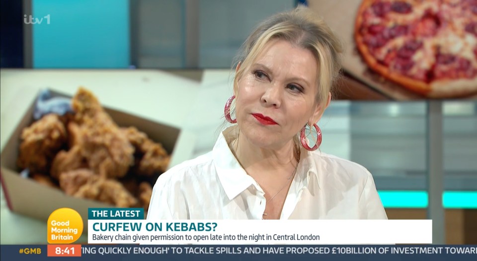 She was involved in a fiery debate about kebabs on the ITV show