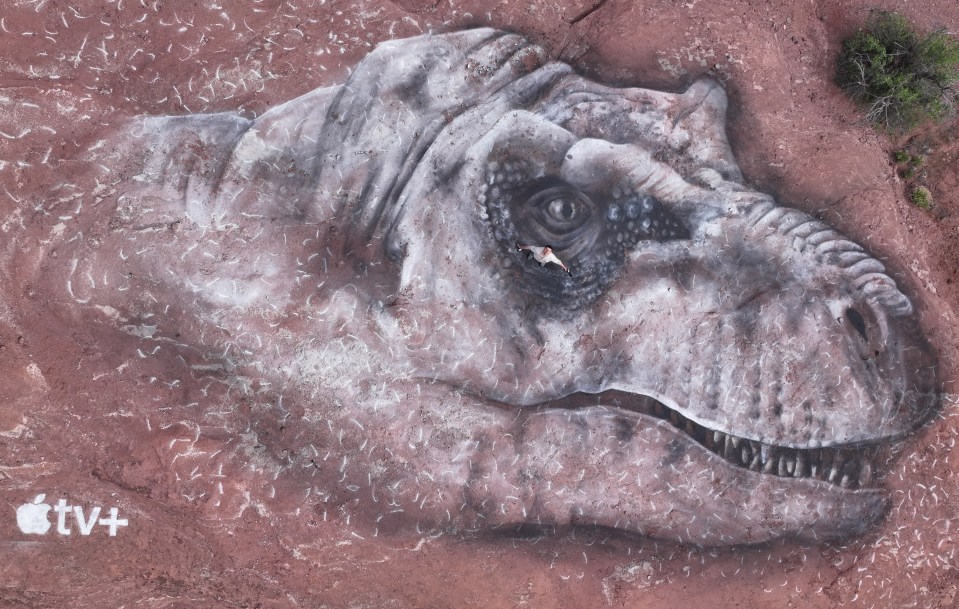 David also made an artwork of a T-Rex