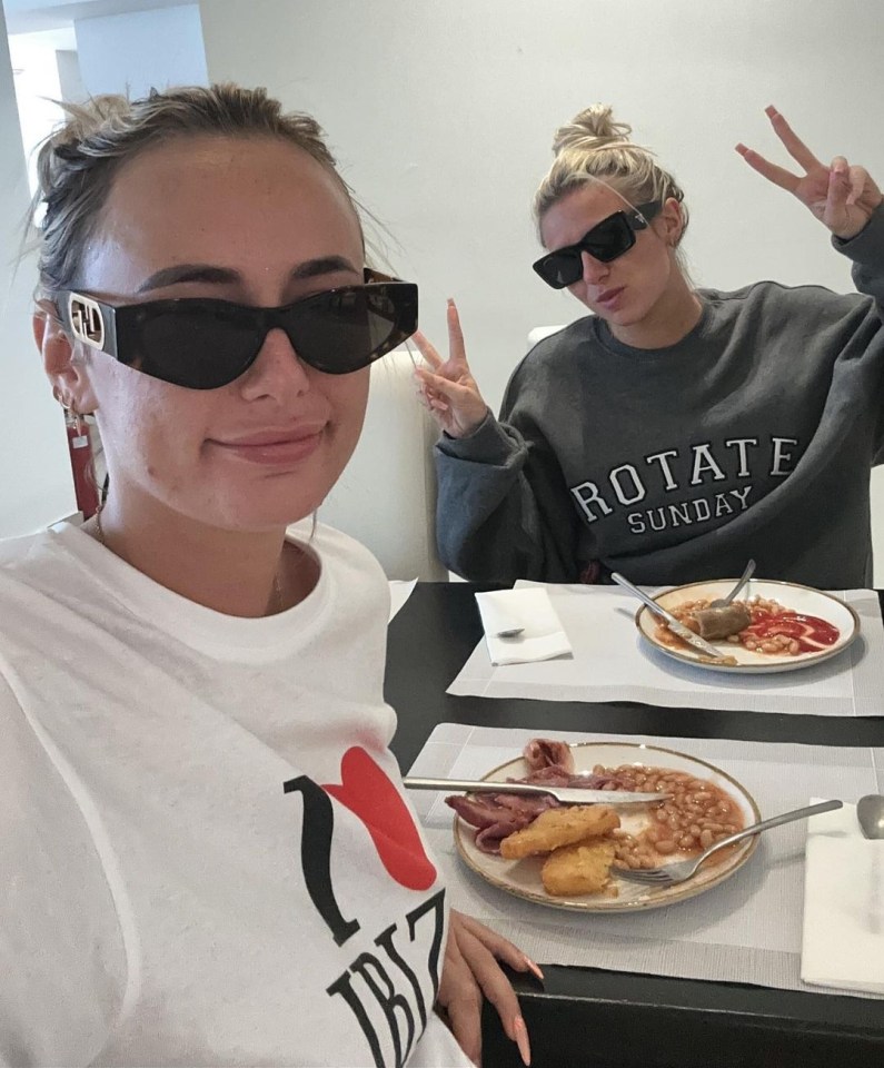 Millie has been joined by her best pal and housemate Chloe Burrows
