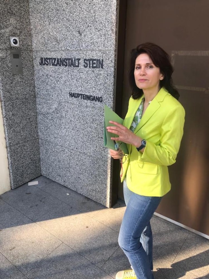 Josef Fritzl’s lawyer Astrid Wagner at prison after conducting The Sun’s  interview