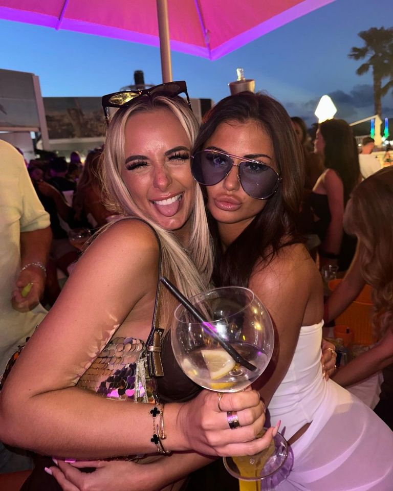The influencer has shared a flurry of snaps from her girly getaway