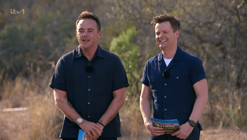 Hosts Ant and Dec laughed as they watched the new campmates suffer