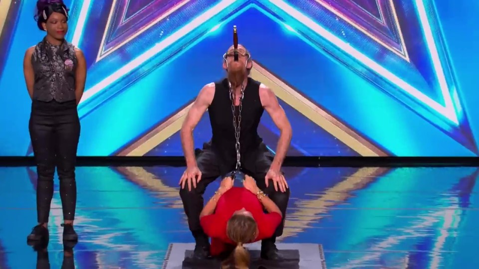 He lifted up judge Amanda Holden